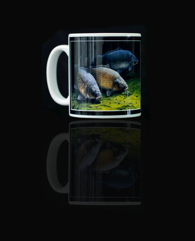 Three Cautious Carp Mug